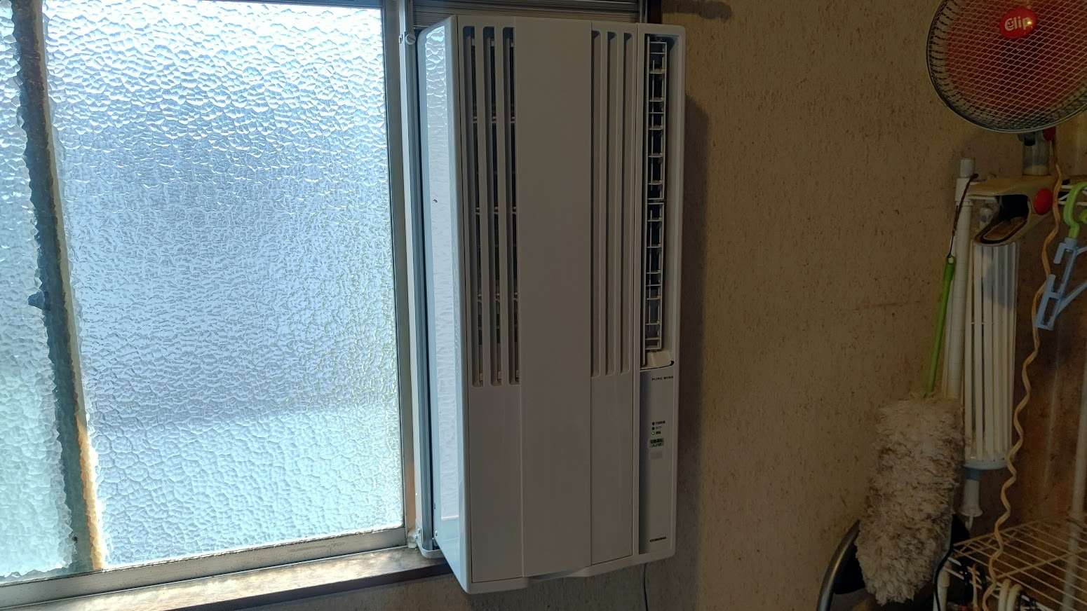 窓エアコン入替工事｜コロナ製CW-1623R冷房専用機種です