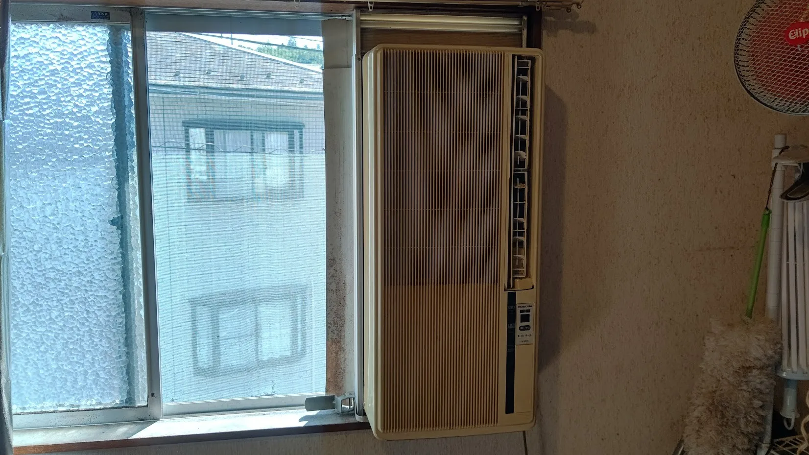 窓エアコン入替工事｜コロナ製CW-1623R冷房専用機種です！